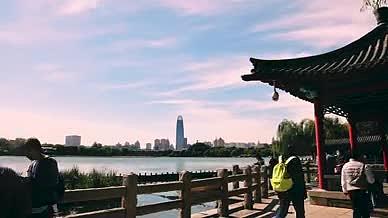 济南大明湖实拍延时视频的预览图